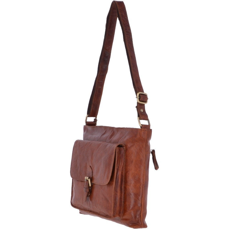 Ashwood G-23 Leather Handbag in Honey-1