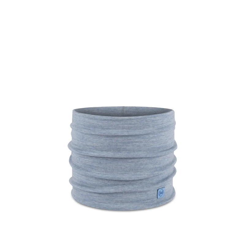 Buff Heavyweight Merino Neck Warmer in Solid Light Blue