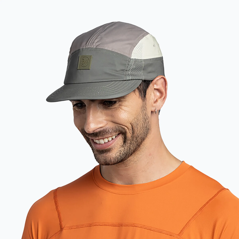 Buff 5 Panel Go Cap in Domus Khaki-2