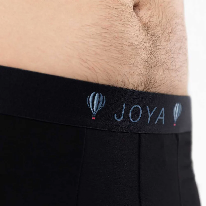Gemjar Bamboo Boxer Short Mens in Black -1