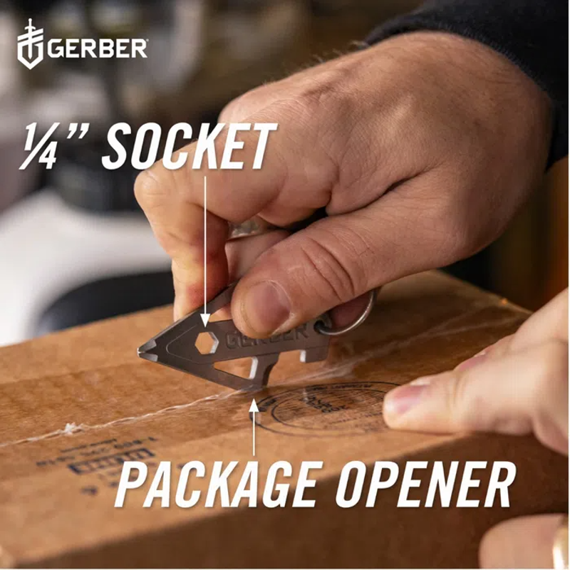 Gerber Broadhead Keyring in Silver-2