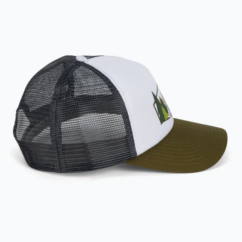 Buff Trucker Cap Darryl in White-1