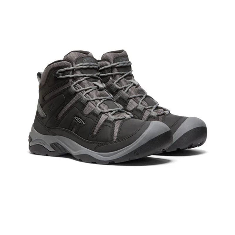 Keen Ciracadia Mid WP Boot Men's in Black/Steel Grey-1