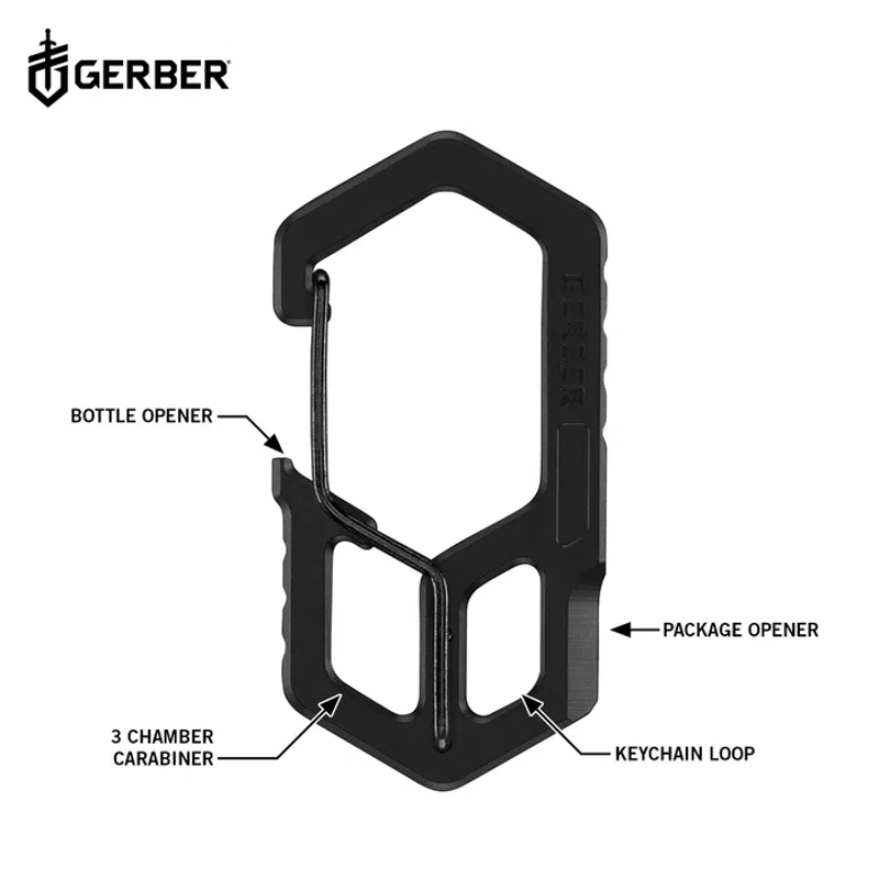 Gerber Carabiner in Black-2