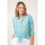 Terre Rouge Cotton Shirt Womens in Icy Mint Camo