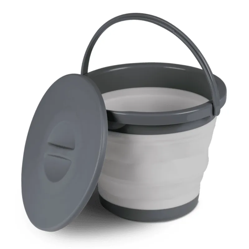 Kampa 5L Collapsible Bucket in Grey
