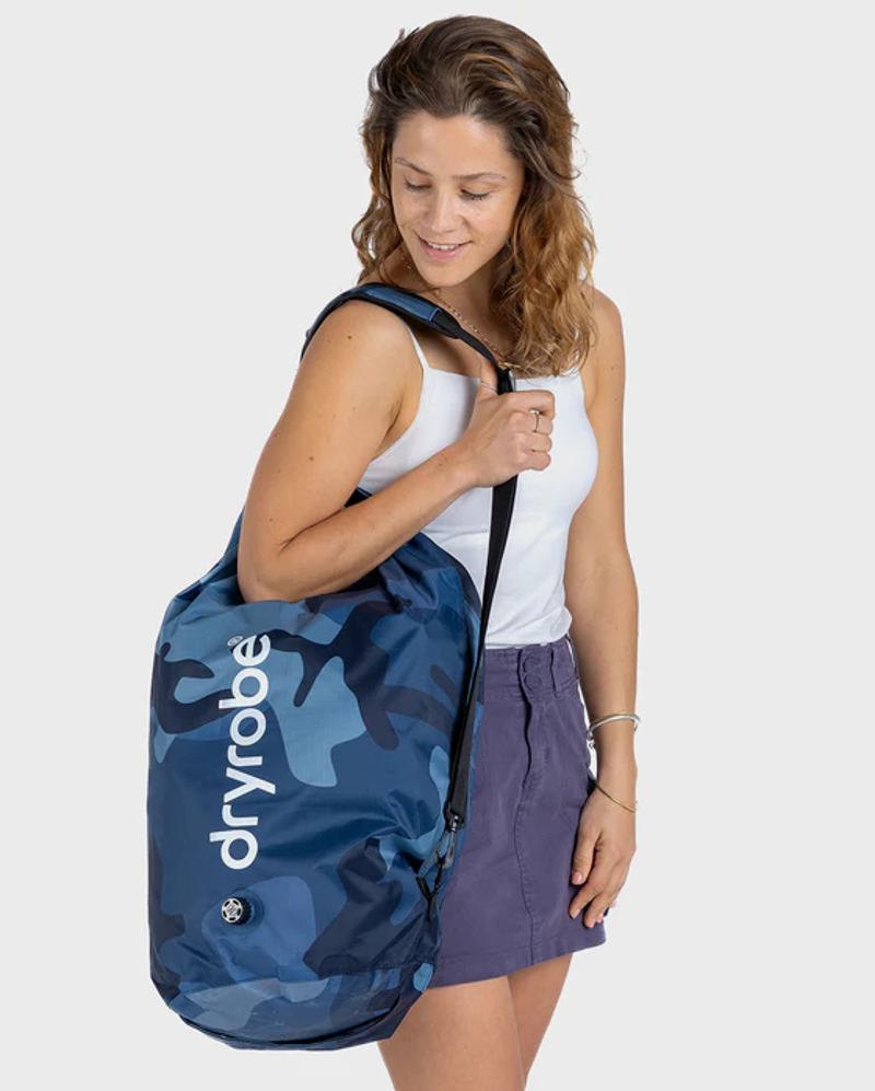 Dryrobe Compression Dry Bag in Blue Camo-1