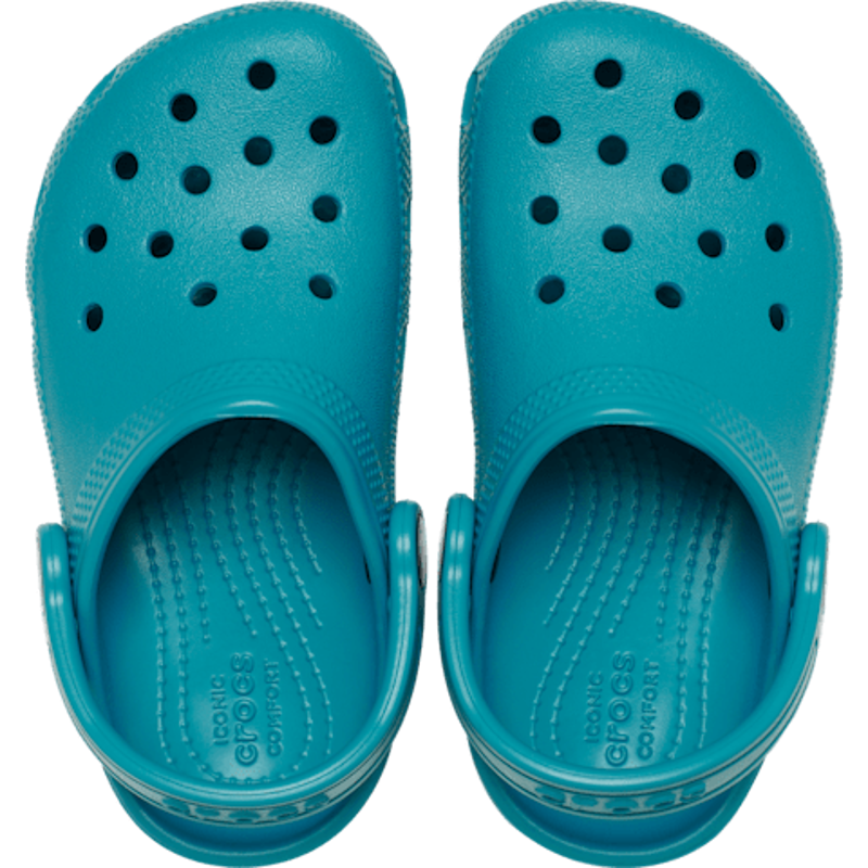 Crocs Classic Clog Toddlers in Turbo Teal-1