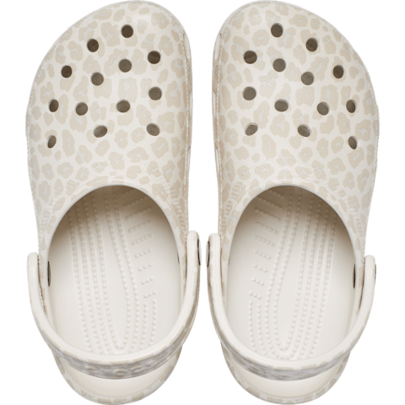 Crocs Classic Animal Clog in Almond Tint/Leopard-1