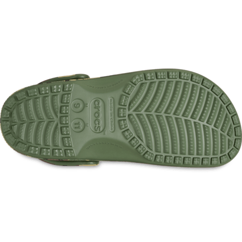 Crocs Classic Camouflage Clog in Army Green/Multi-2