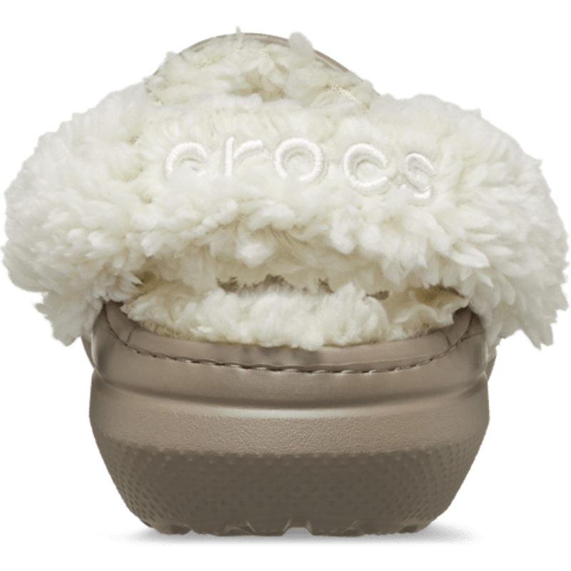 Crocs Classic Fleece Lined Clog in Mushroom-4