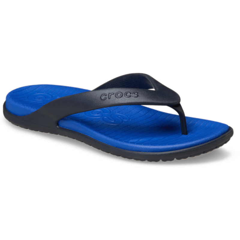 Crocs Coast Flip Mens in Blue Bolt/Deep Navy-4