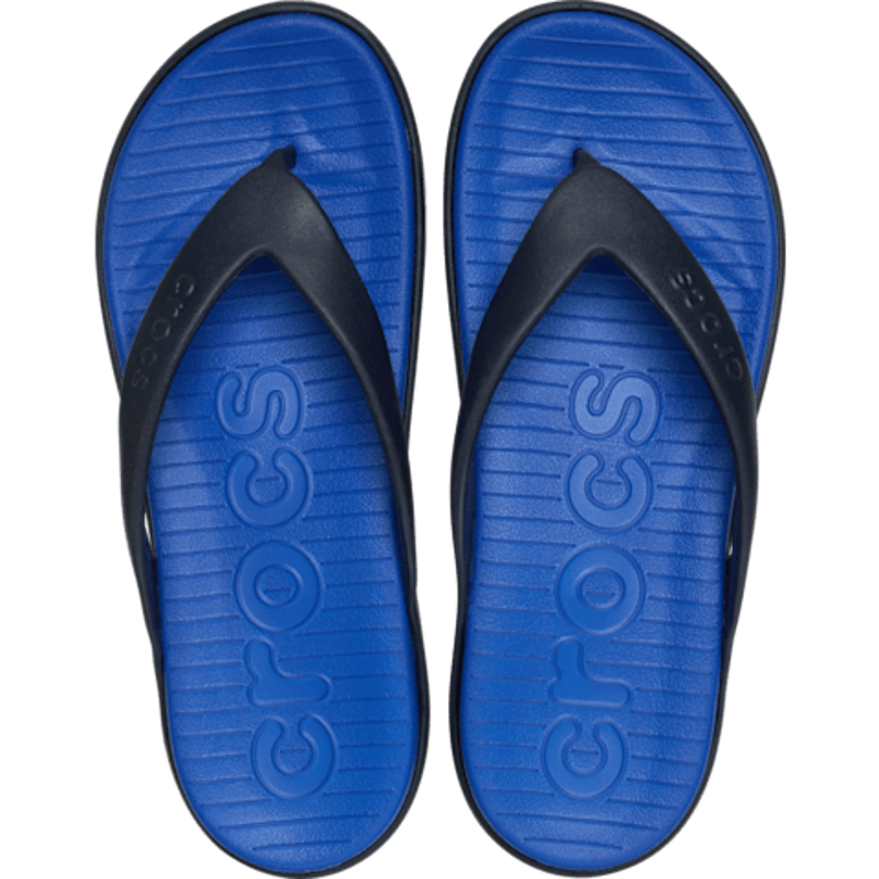 Crocs Coast Flip Mens in Blue Bolt/Deep Navy-2