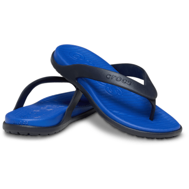 Crocs Coast Flip Mens in Blue Bolt/Deep Navy-1