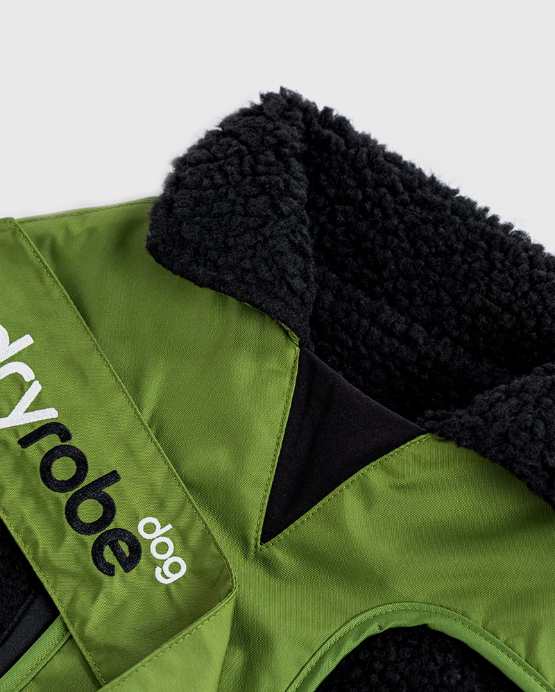 Dryrobe Dog V3 in  Forest Green Black-2