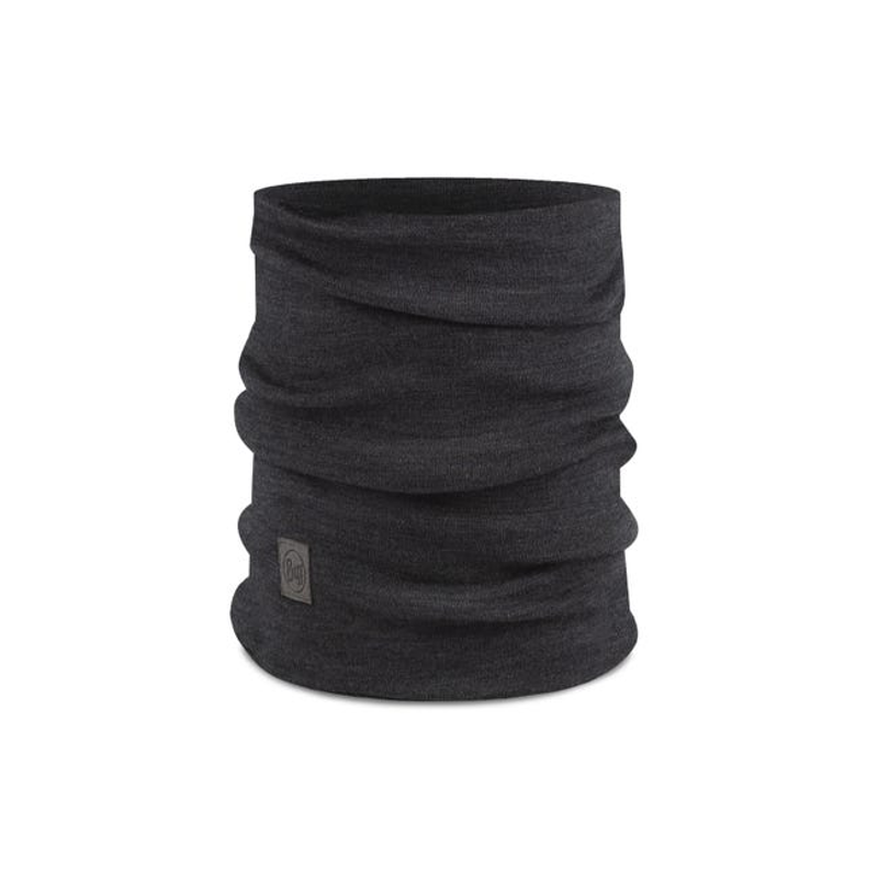 Buff Heavyweight Merino Neck Tube in Solid Grey