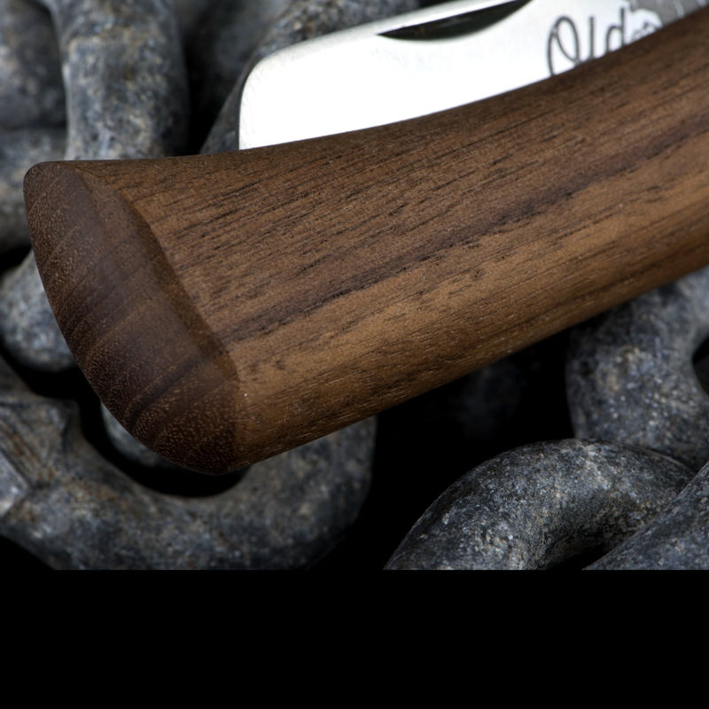 Old Bear Walnut Biltong Folding Kife-2