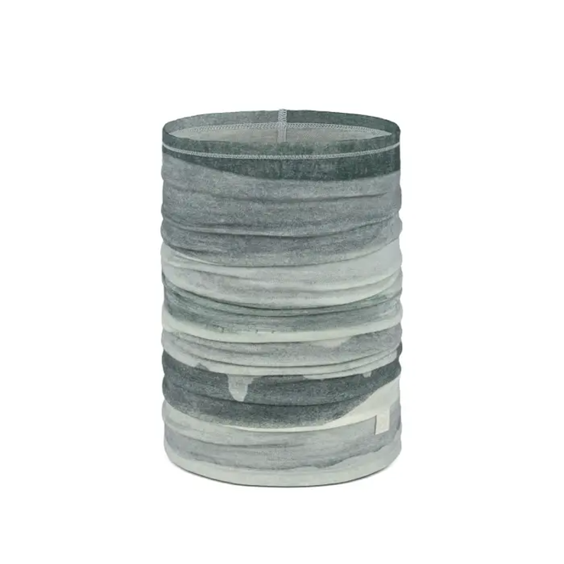 Buff Lightweight Merino Neck Tube in Digital Print Aler Grey 