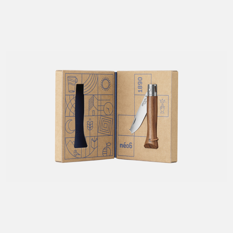 Opinel Neo6 edc Knife in Black Walnut-2