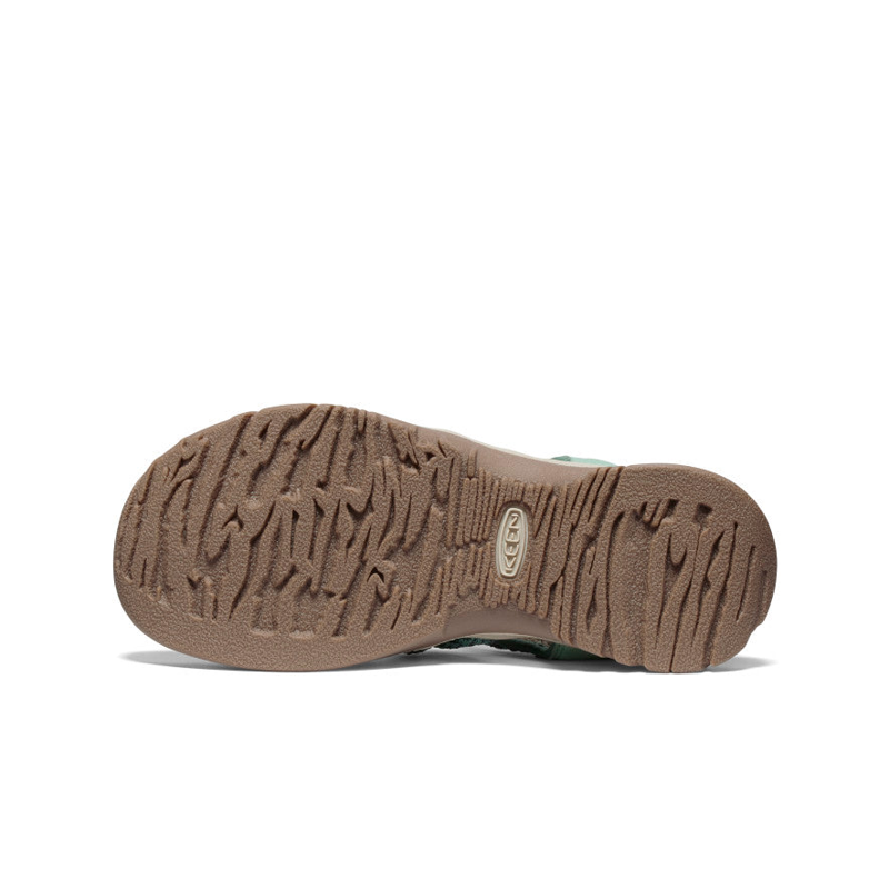 Keen Whisper Sandals Womens in Granite Green/Peach Parfait-5