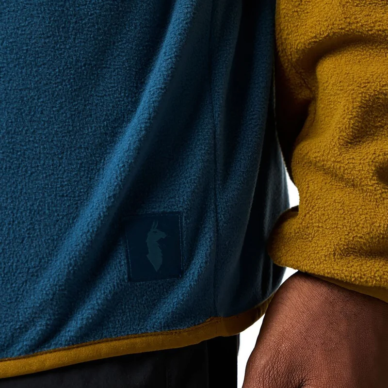 Cotopaxi Encima Fleece Pullover Mens in Log Cabin and Indigo-2