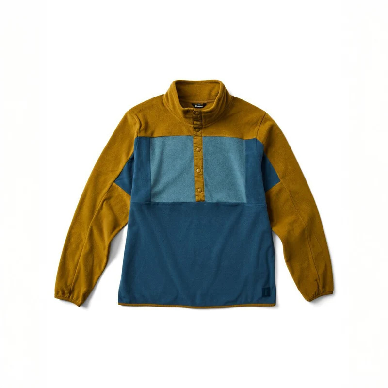 Cotopaxi Encima Fleece Pullover Mens in Log Cabin and Indigo-4