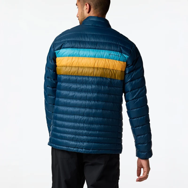 Cotopaxi Fuego Down Jacket Mens in Indigo Stripes-2
