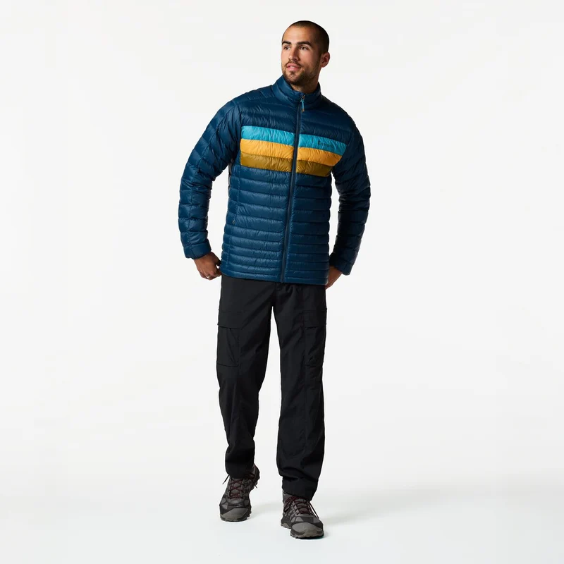 Cotopaxi Fuego Down Jacket Mens in Indigo Stripes-1