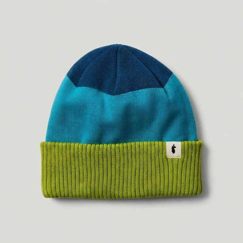 Cotopaxi Alto 2.0 Beanie in Citron and Oasis