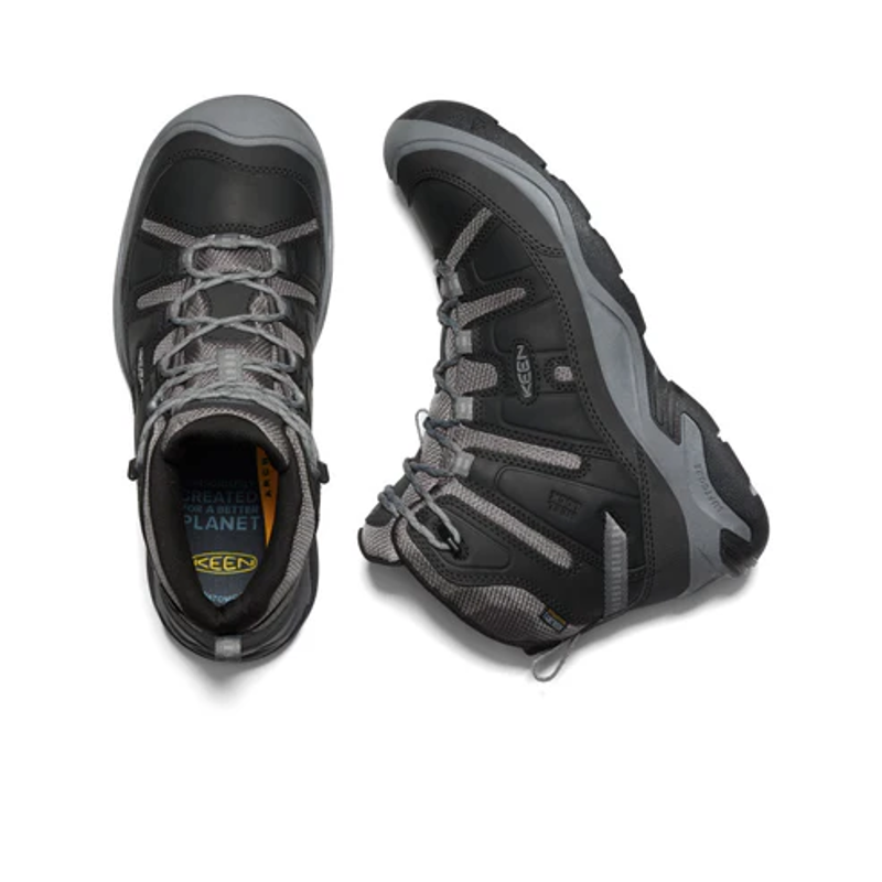 Keen Ciracadia Mid WP Boot Men's in Black/Steel Grey-3