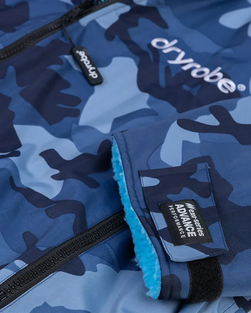 Dryrobe Advance Long Sleeve V3 in Blue Camo/Blue-3