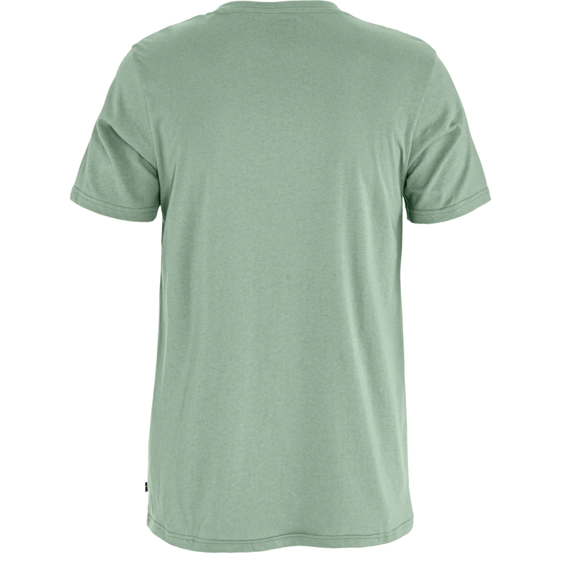 Fjällräven Logo T-shirt Mens in Misty Green-1
