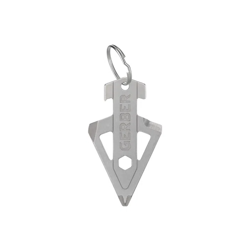 Gerber Broadhead Keyring in Silver