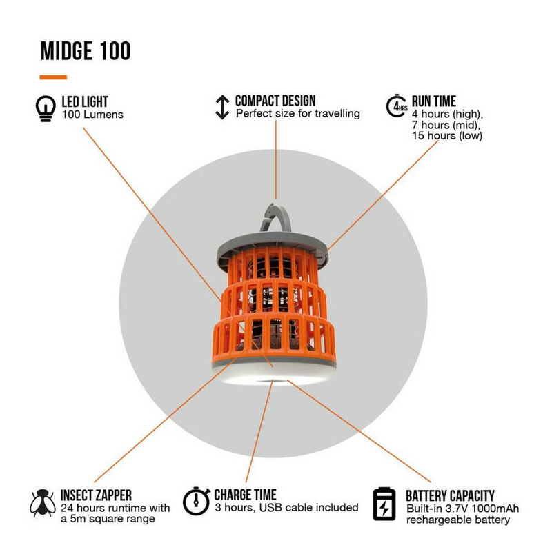 Vango Midge 100 in Orange-2