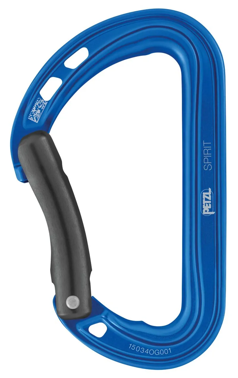 Petzl Spirit Carabiner Bent in Blue 