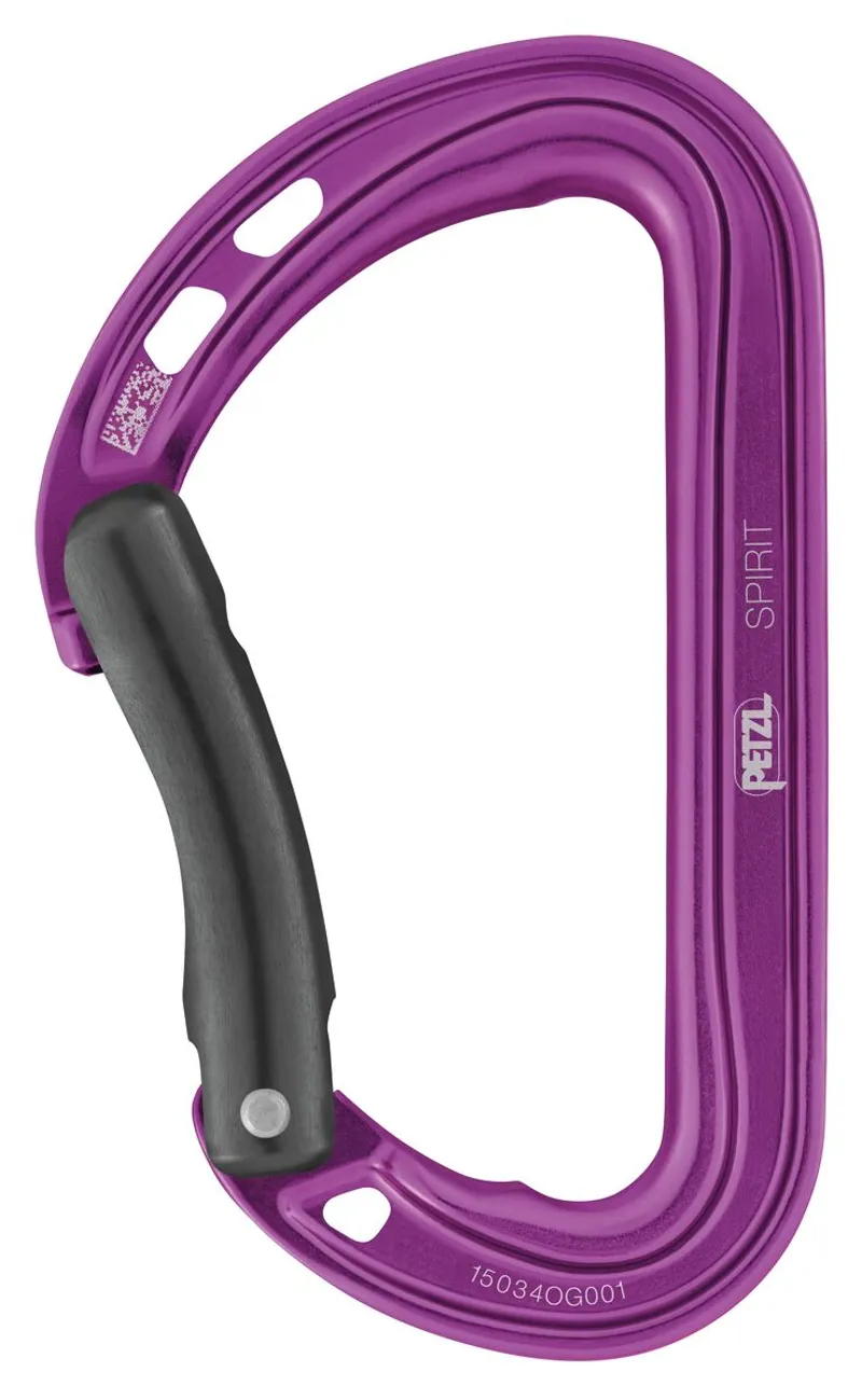 Petzl Spirit Carabiner Bent in Violet