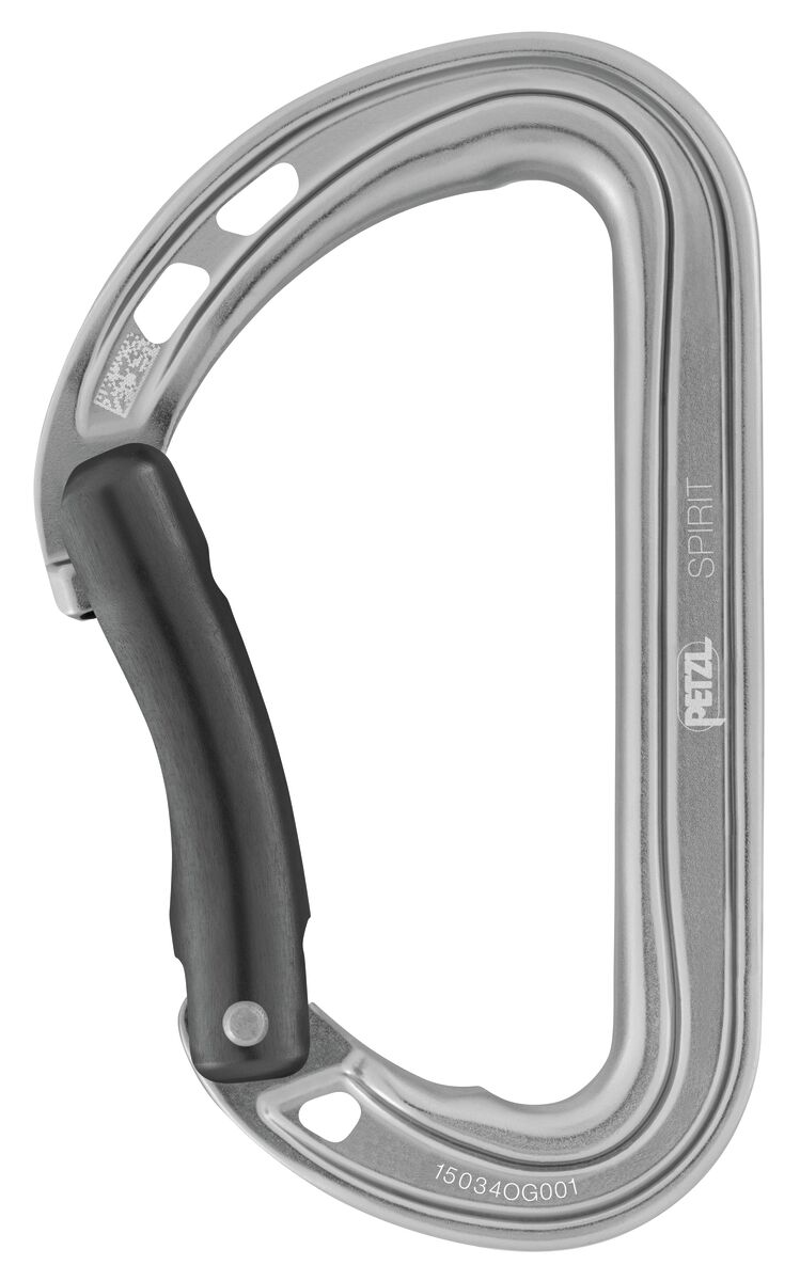 Petzl Spirit Carabiner Bent in Grey