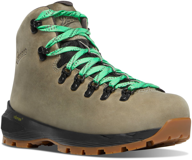 Danner Mountain 600 Evo GTX Boots Womens in Tin Gray/Island Green-2