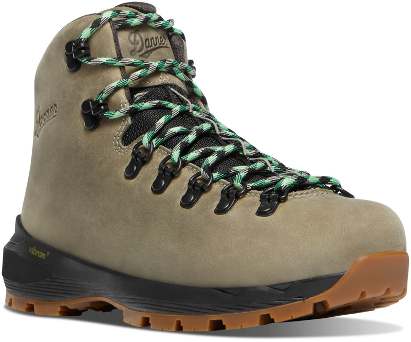 Danner Mountain 600 Evo GTX Boots Womens in Tin Gray/Island Green-1
