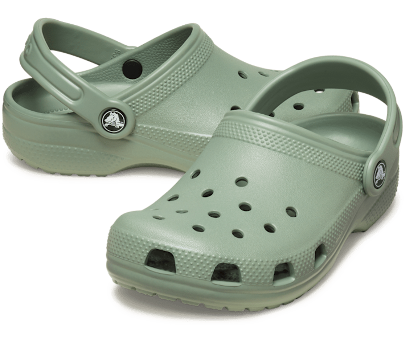 Crocs Classic Clogs Kids in Moss-1