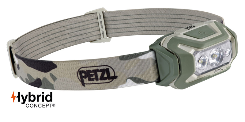 Petzl Aria 2 RGB Headtorch in Camo