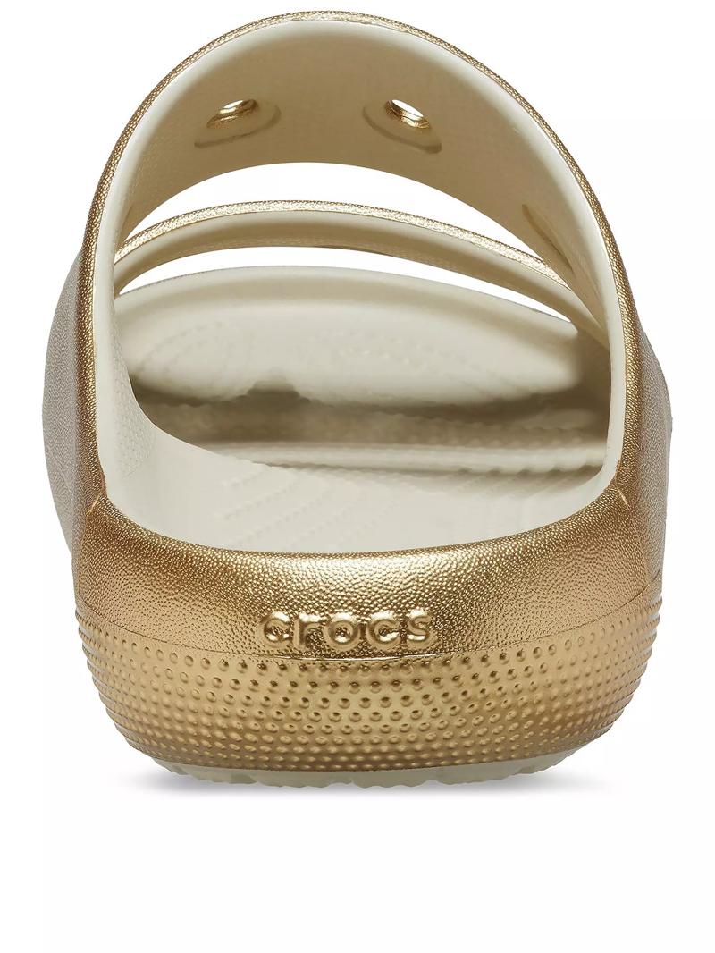 Crocs Classic Metallic Sandal in Gold-2