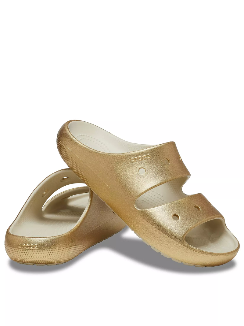 Crocs Classic Metallic Sandal in Gold-1