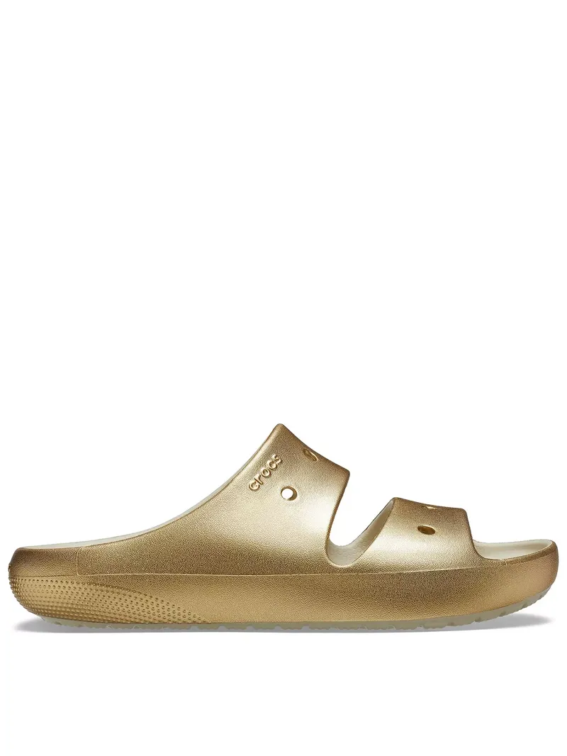 Crocs Classic Metallic Sandal in Gold