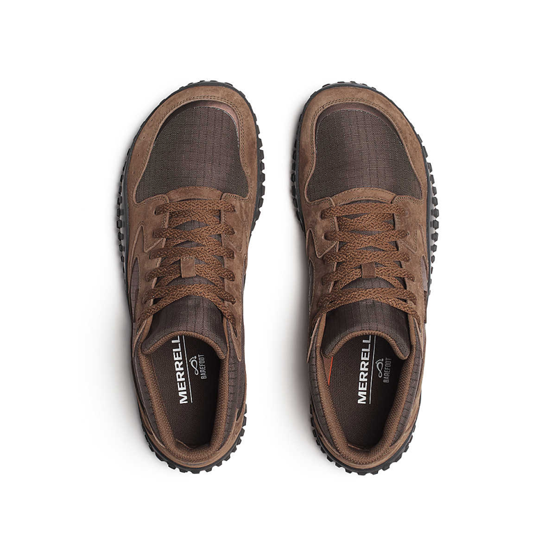 Merrell Wrapt Sneaker Mid WP Mens in Coffee-5