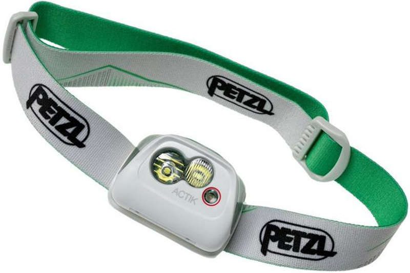 Petzl Actik Headtorch in White/Green-3