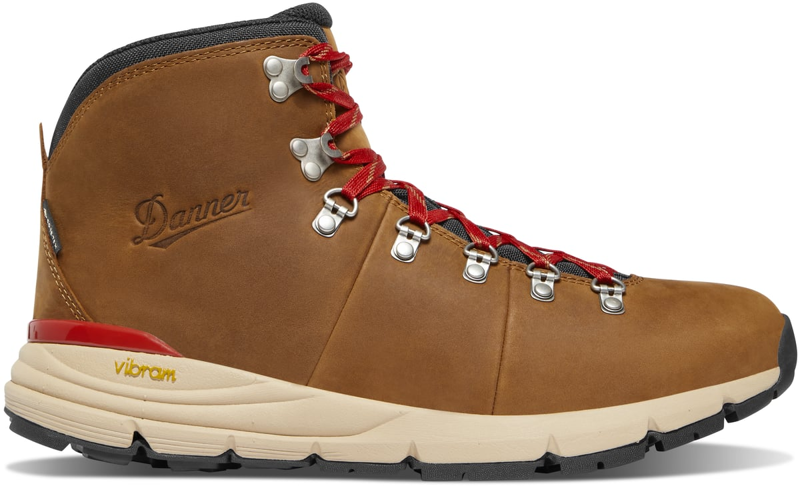 Danner Mountain 600 Leaf GTX in Grizzly Brown/Rhodo Red