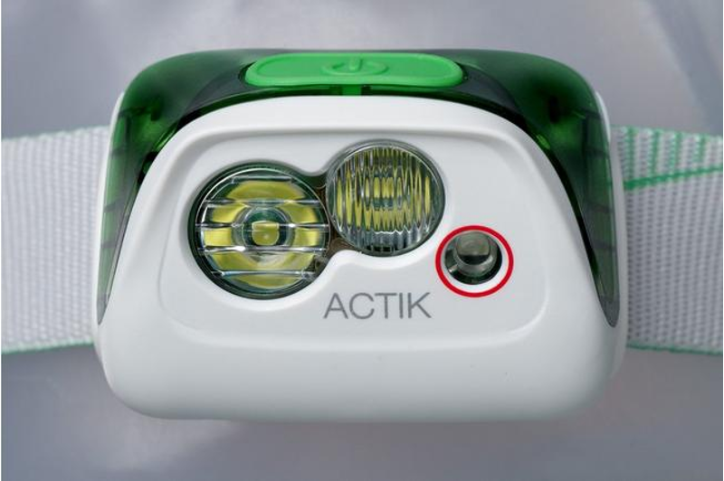 Petzl Actik Headtorch in White/Green-1