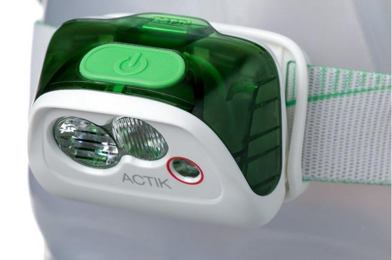 Petzl Actik Headtorch in White/Green
