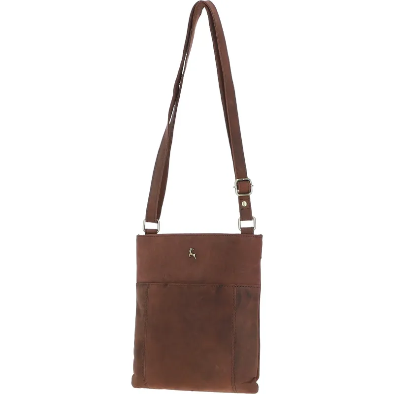 Ashwood ELA-1494 Leather Bag in Brown Mud